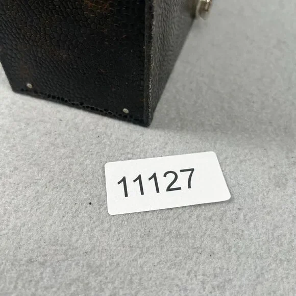 Vintage Antique‎ Film Box Camera Unbranded UNTESTED Black Leather look 1900's - Picture 8 of 8